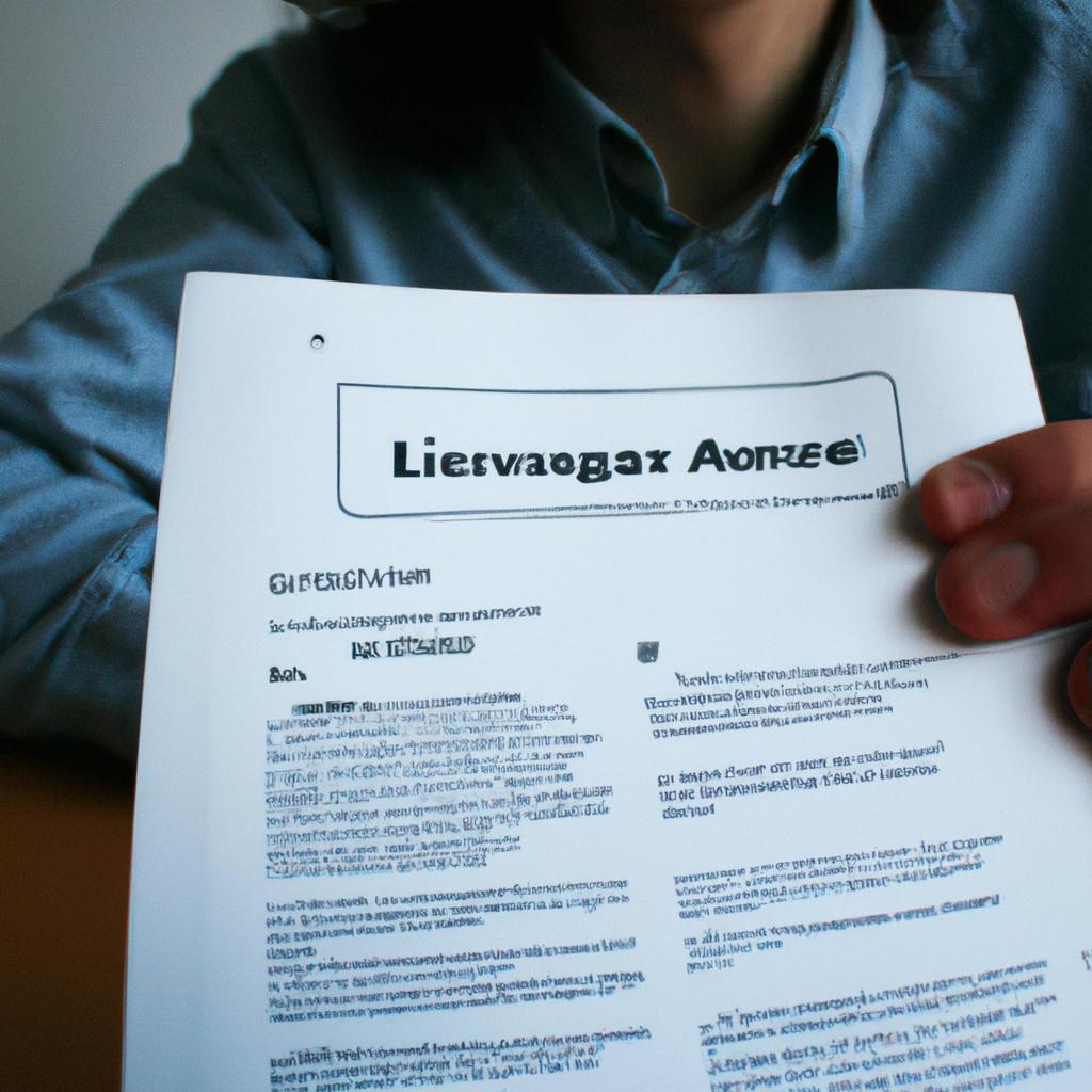 Person holding software license agreement